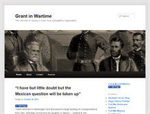 Tablet Screenshot of grantinwartime.com